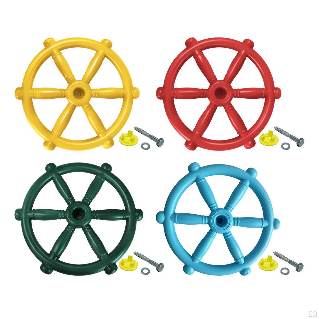 Pirate Ship Wheel Toy Gym Steering Playground Accessories for Tree House Play Outdoor