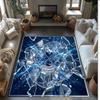 Tappeto in Flanella Stampato Tottenham Hotspur Antiscivolo Morbido Poliestere Tappeto per Pavimento Tappetino Decorativo per Interni per Camera da Letto Soggiorno Divano