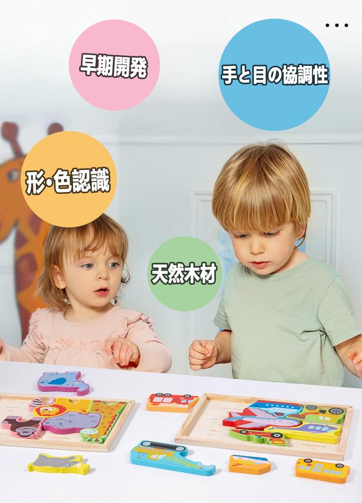 Shinse Wooden Shape Matching Montessori Ages and Early Development Educational Toy for Toddlers and Fingertip and Geometry Boys and Christmas Toy of