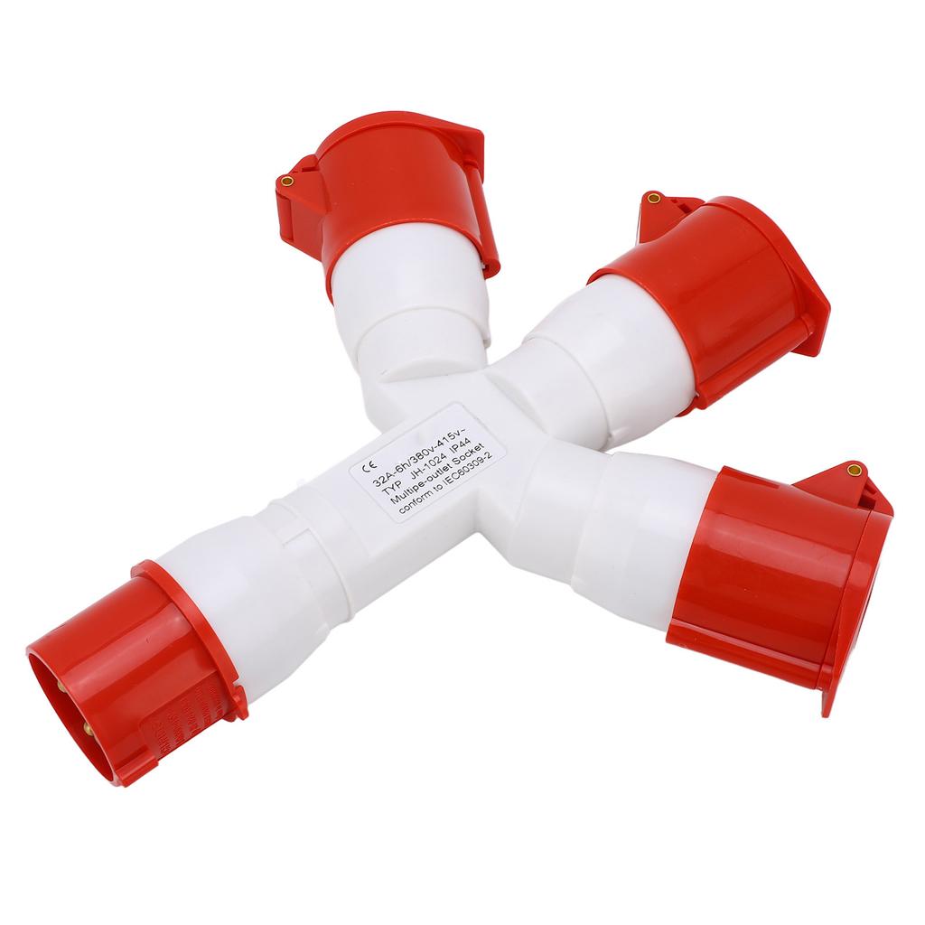 Industrial Plug IP44 Waterproof 1 in 3 Out 4 Pin Multi Sockets Explosion Proof Power Electrical