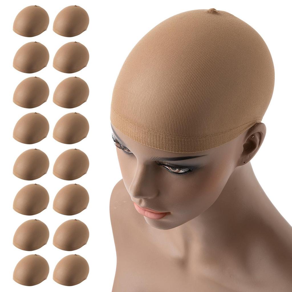 Europese & Amerikaanse Nylon Pruikmutsjes voor Vrouwen - Hoge Elasticiteit 2-Pack Haarnetjes voor Cosplay