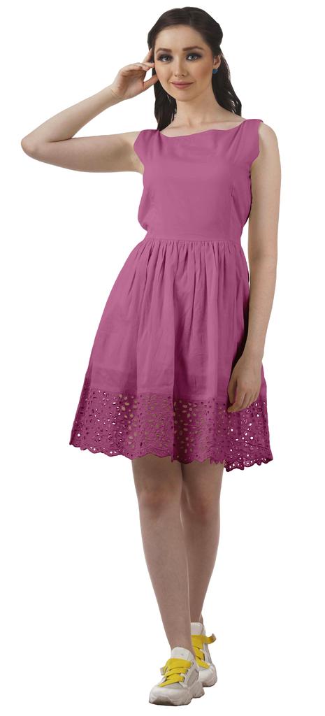 Moomaya Womens Vintage Style Lace Dress Solid Women Casual Summer Mini Dress