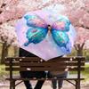 1pc Butterfly Sparkle Pattern Umbrella Design Automatic Opening and Closing Umbrella, High-quality Travel Umbrella,  C1128169