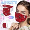50PC Adult Leopard Butterfly Printing Three-Layer Disposable Protective Mask