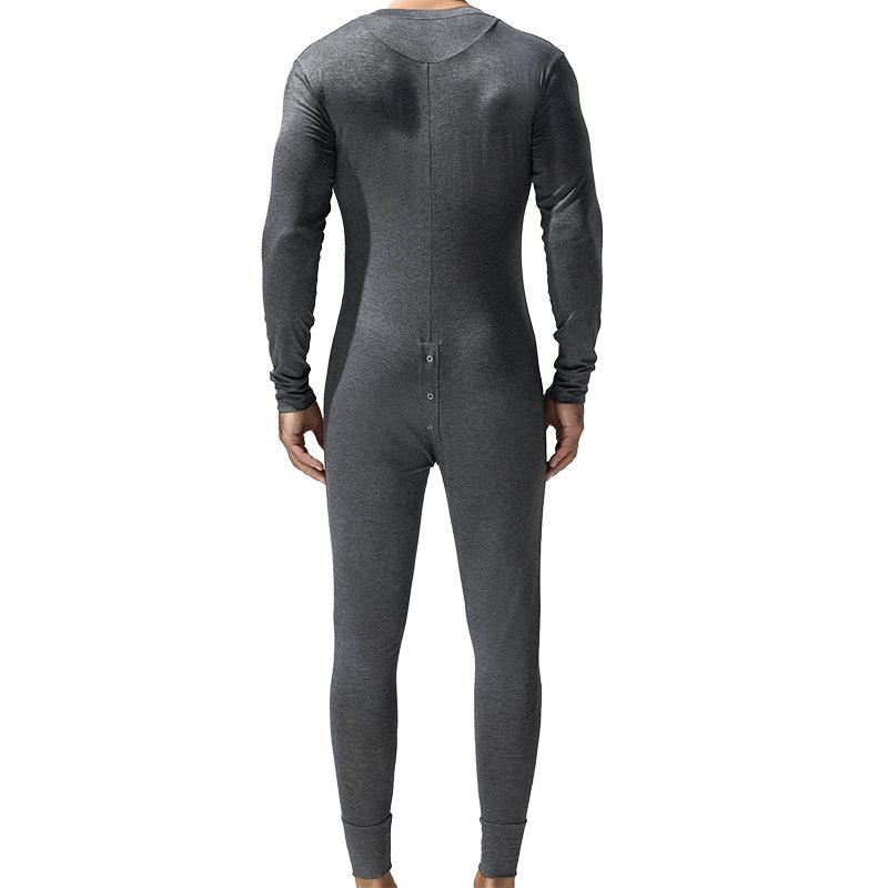 2024 Spring Jumpsuit: Open-Crotch Pajama Set with Long-Sleeve Top and Pants