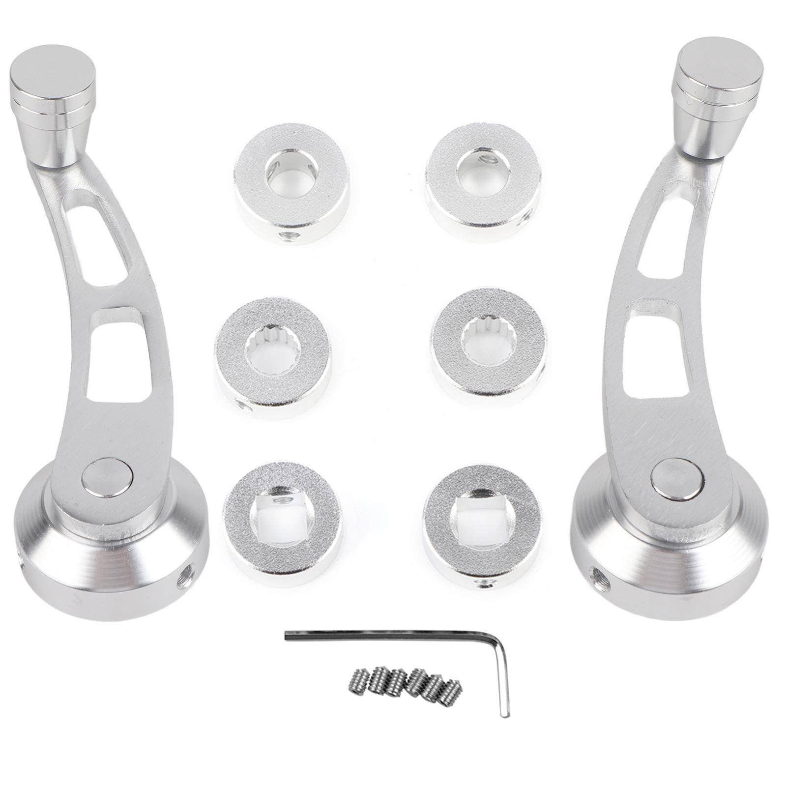 

2PCS Vintage Car Auto Window Crank Handle Set, Aluminium Alloy Auto Window Handle Kit for Older Model
