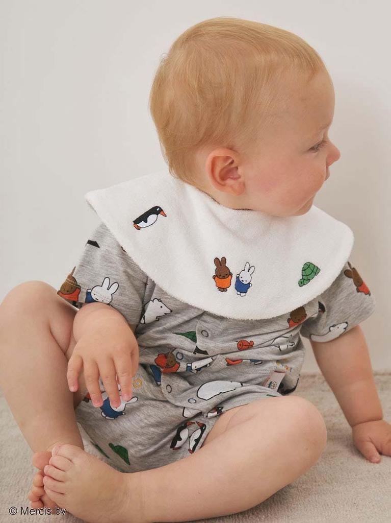 DickBruna BABY Cool-to-the-touch All-Over Print Romper PBCO254417GRY80