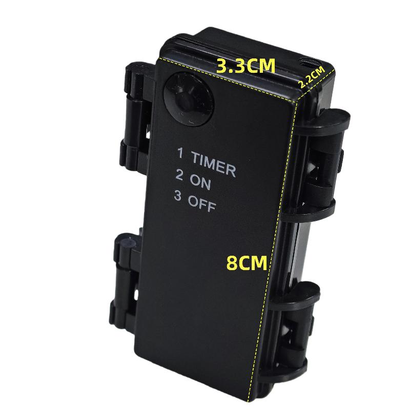 

AA 3V No.5 Waterproof And Dustproof Battery Cartridge With Timing Function, 2 Sections, No.5 Battery Holder With Switch