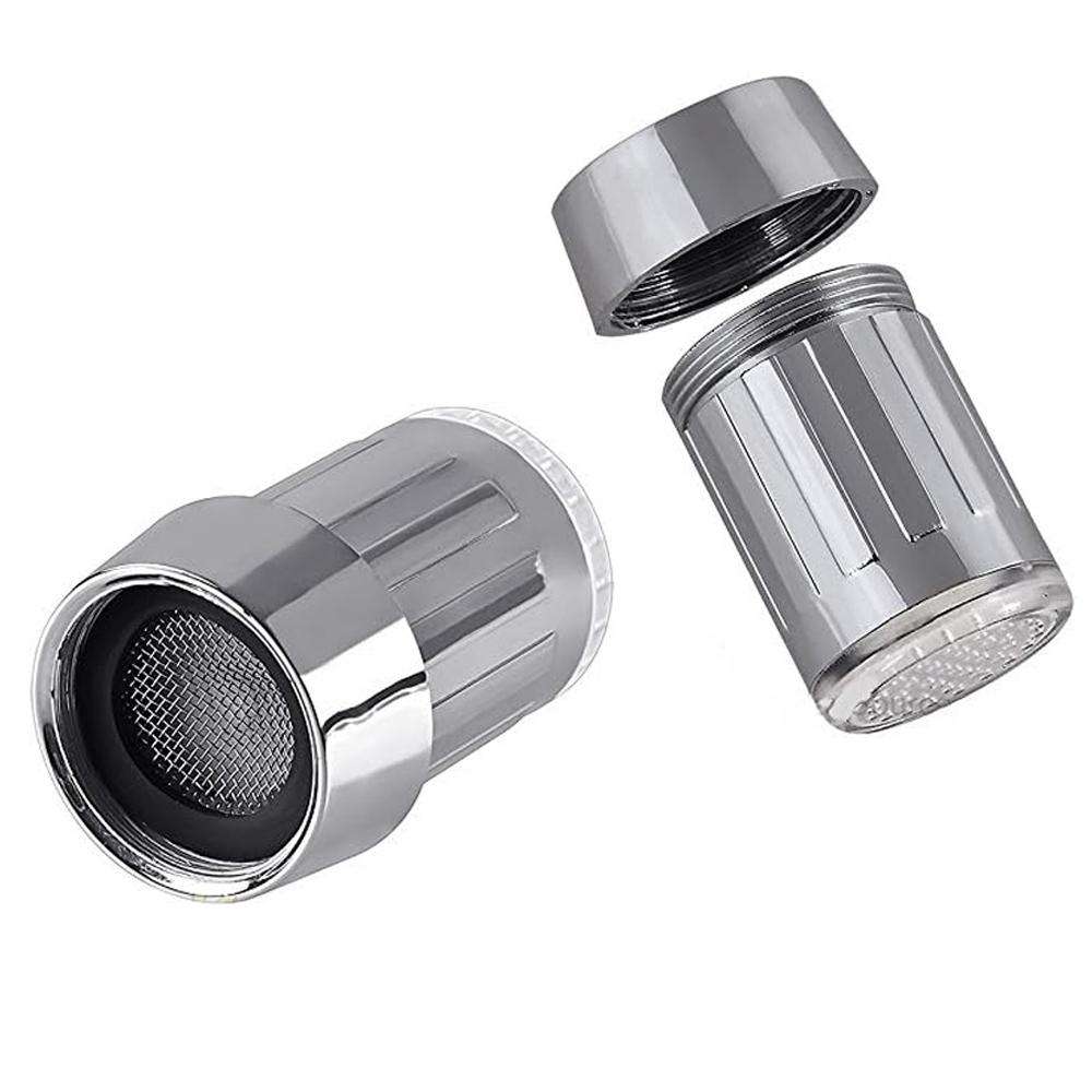 LED Faucet Head Color Change Automatically Glow Water Saving Stream Light Faucet Aerator Tap Nozzle for Kitchen Bathroom