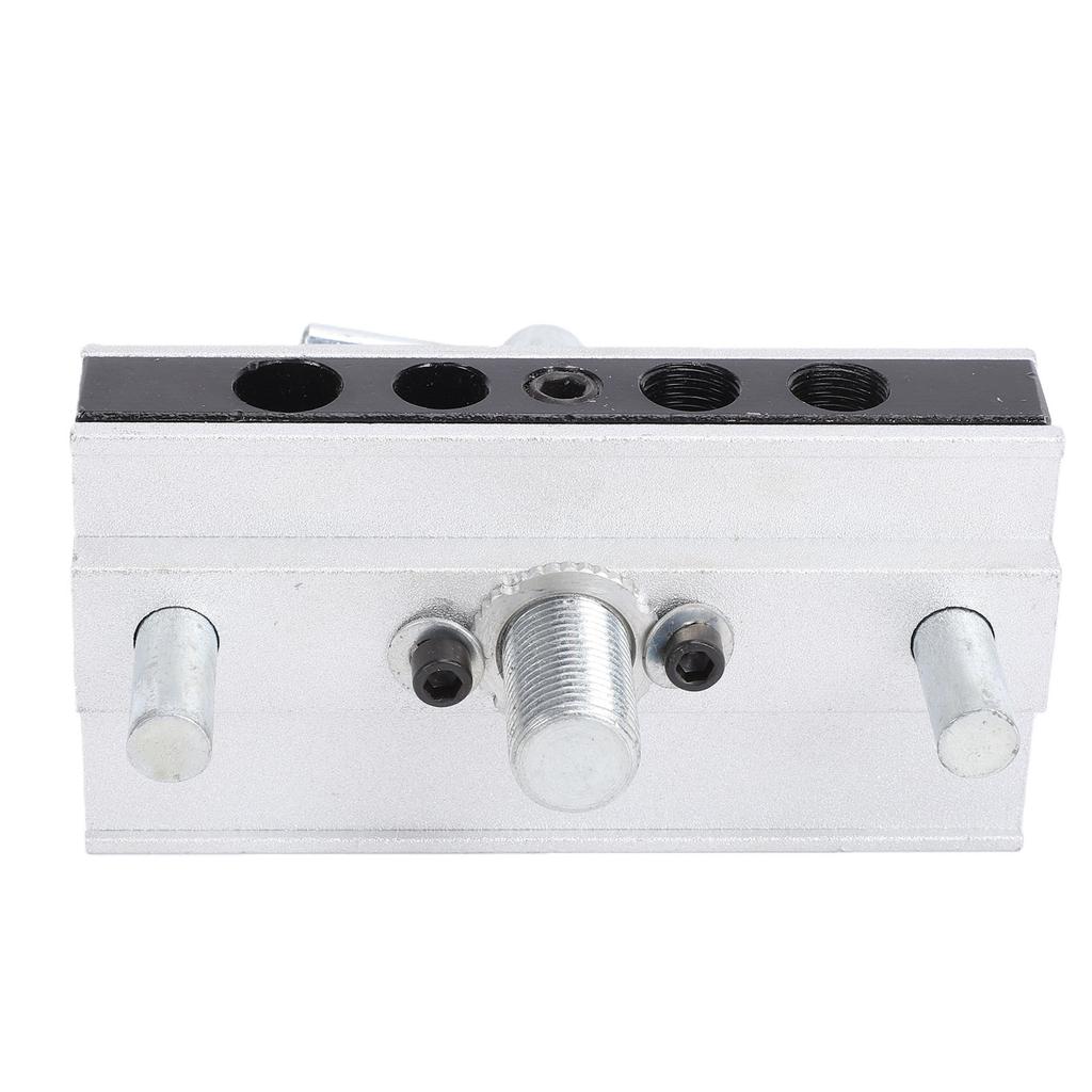 Self Centering Dowel Jig Kit Drill Guide Jig Block for Straight Holes with Bushings Woodworking Adjustable Width