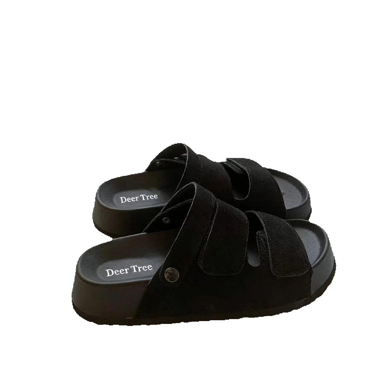 

Boy s And Girls Summer New Casual Thick Sole Slides Forest Style Two-Way Sandals 37 чорний