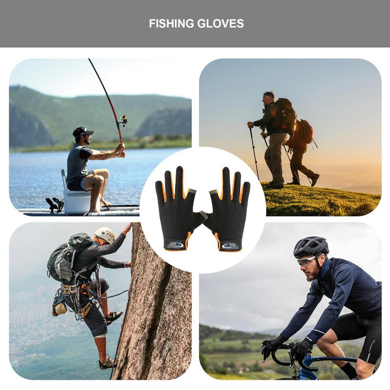 UV-Schutzhandschuhe, atmungsaktiv, elastisch, Sonnenschutzhandschuhe, rutschfester Griff, komfortables Angelzubehör, Sonnenhandschuhe aus Netzgewebe für