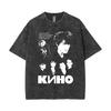 Washed Vintage Kino Viktor Tsoi Graphic T Shirts Men Women Casual Cotton Oversized T-shirts Men's Classic Rusian Rock Streetwear11