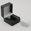 Black Single Watch Gift Box with Pillow PU Leather Wristwatch Display Case Organizer for Men Clamshell PU Leather Watch Case