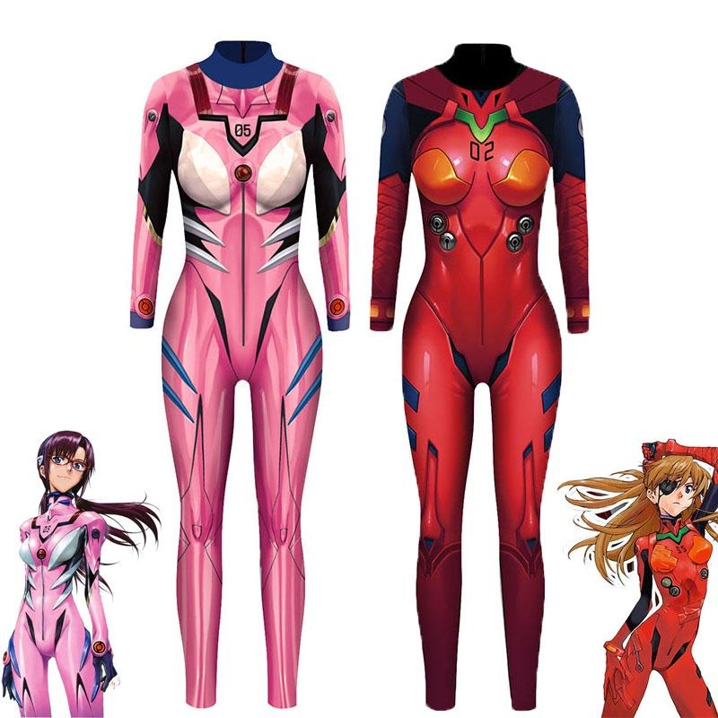 Premium Quality Eva Neon Genesis Evangelion Asuka Langley Bodysuit For Anime Fans And Cosplay Enthusiasts