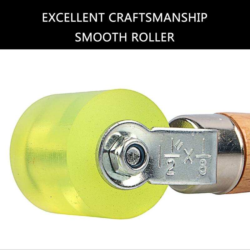 Professionele 48mm Rubberen Roller voor Kantenaanlijmen en Houtbewerking Lassen, Hittebestendig Siliconen Naad Behang Gereedschap
