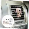 LIFKOME 3pcs Skull Ghost Head Decoration Car Clip Car Aroma Decoration Glitter Accessories