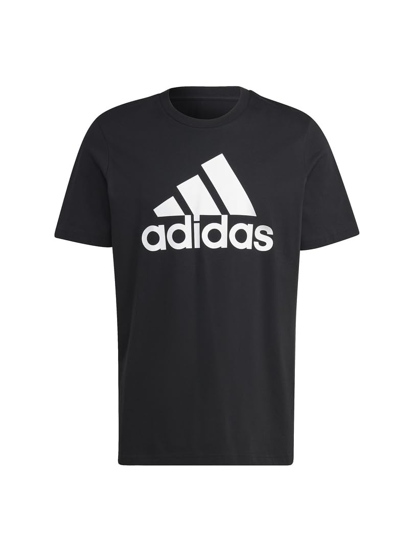 

Футболка с коротким рукавом Essentials Single Jersey Big Logo ECQ96 S [Adidas] черная/белая (IC9347)