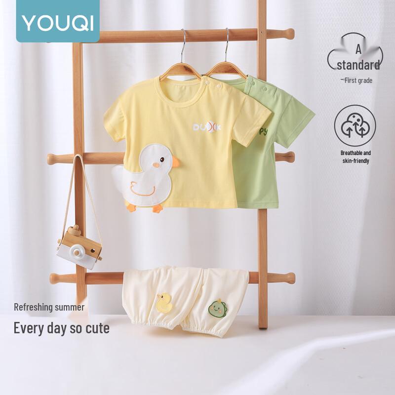 Youqi Baby Summer Short-Sleeve & Shorts Set