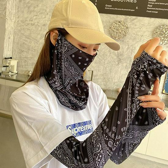 Paisley UV Protection Face Mask and Neck Guard for Men & Women - Perfect for Spring, Summer Cycling & Driving