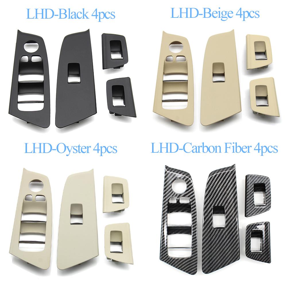 LHD Car Interior Left Right Door Window Lift Switch Cover Panel Trim For BMW 5 Series M5 G30 G31 F90 525 528 530 540 2017-2021