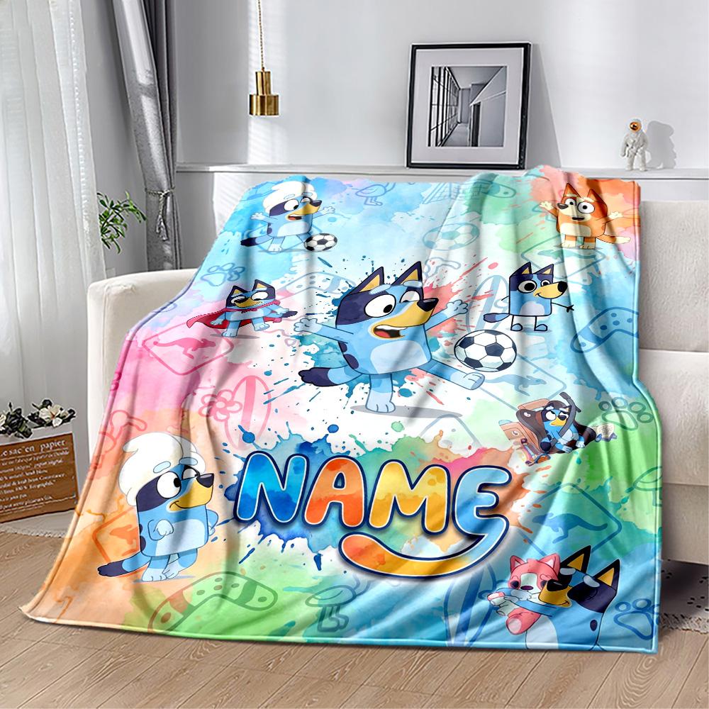 Football Fun Personalized Text Blanket Lightweight Customizable Blanket Warmthful Decor Suitable for Office Seaside Living Room Office Chair