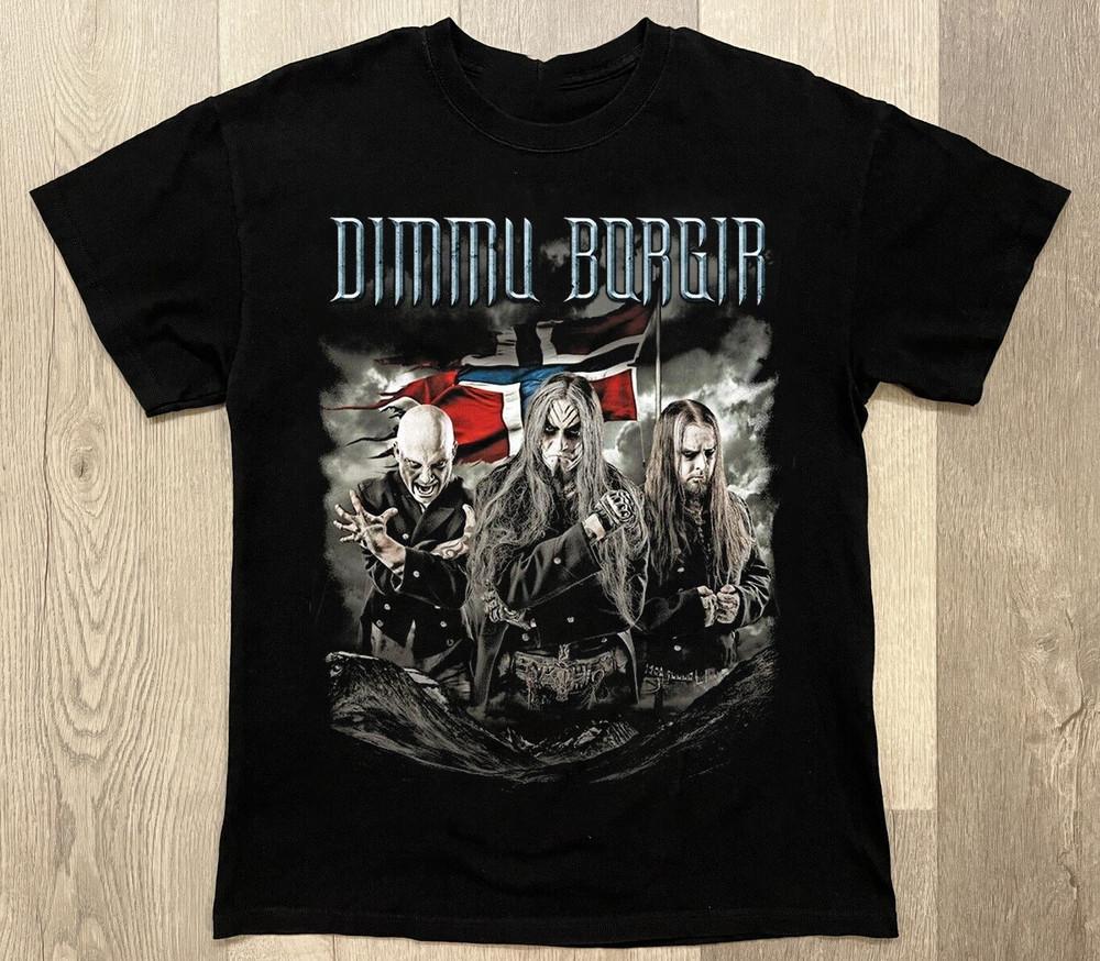 Коллекция Dimmu Borgir Подарок для фаната Черная футболка с коротким рукавом S-4XL Унисекс Футболка S