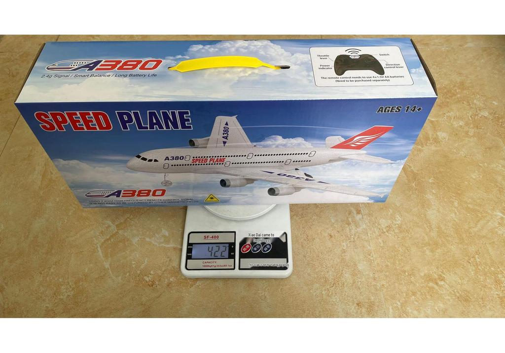 A380 Remote Control Two-Channel Foam Glider Electric Model Airplane Toy