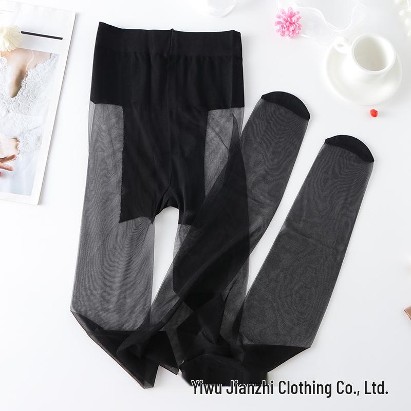 3D Ultra-Thin Sun Protection Silk Pantyhose with Tummy Control and Anti-Snagging
