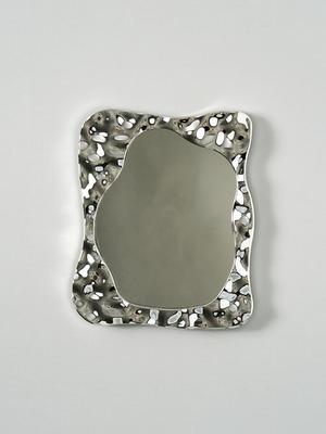 Chic Square Bold Frame Standing Desk Mirror