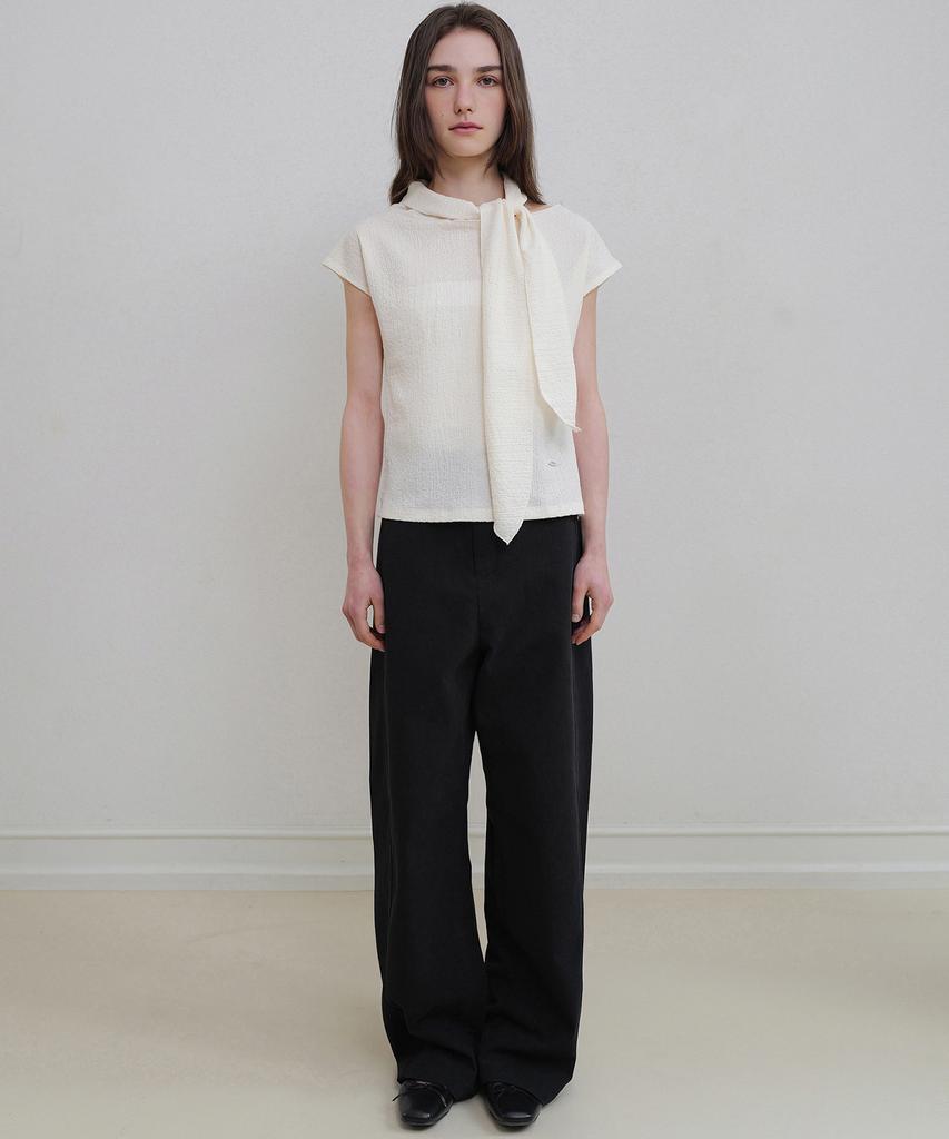 ANDNEEDS Den Wide Cotton Pants (Black)