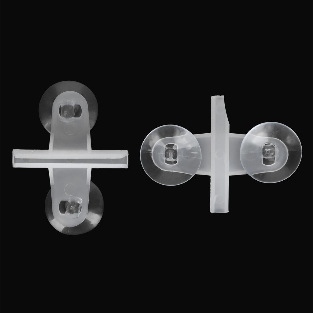50 Stück Kunststoff Aquarium Trennplatte Fisch Trennwand Saugnapf Clip Trennwand Halter