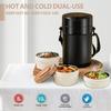 82oz Adults Thermo Food Jar For Hot Food 3 Tier Bento/Food Wide Mouth Insulated Stackable Food Containers Hot Cold lunch box for Work Office Outdoors
