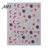 Easy Application Nail Art for Novices Halloween Stickers, Glitter Gothic Bat Decals, Creative DIY Consumables Self-Adhesive Accessories Women