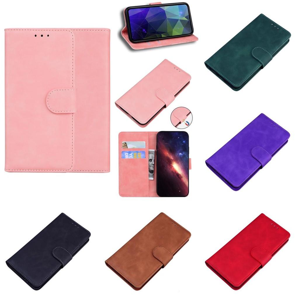 Samsung Galaxy For A06 Solid Color Skin Leather Phone Case Women Men Magnetic