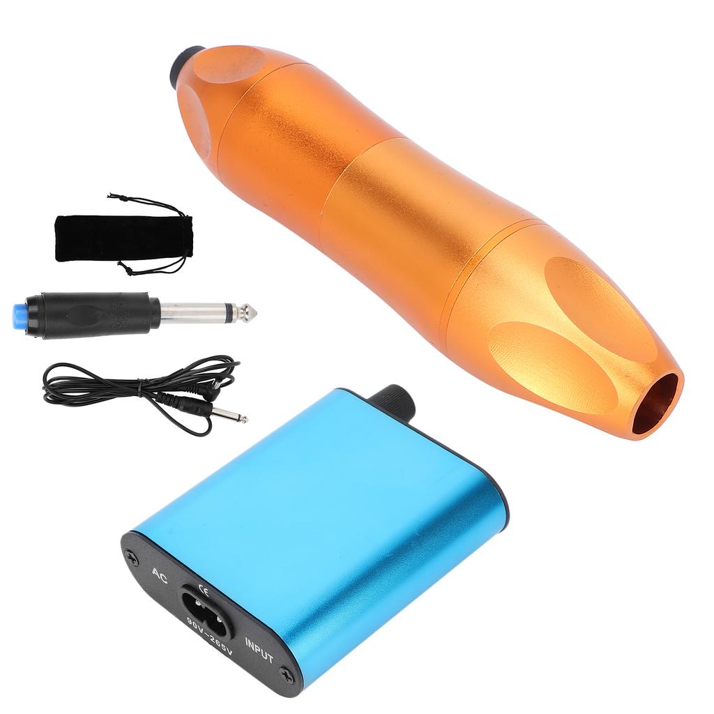 Motor Tattoo Pen Kit Professional Tattoo Machine Power Supply Wireless Foot Pedal for Beginner