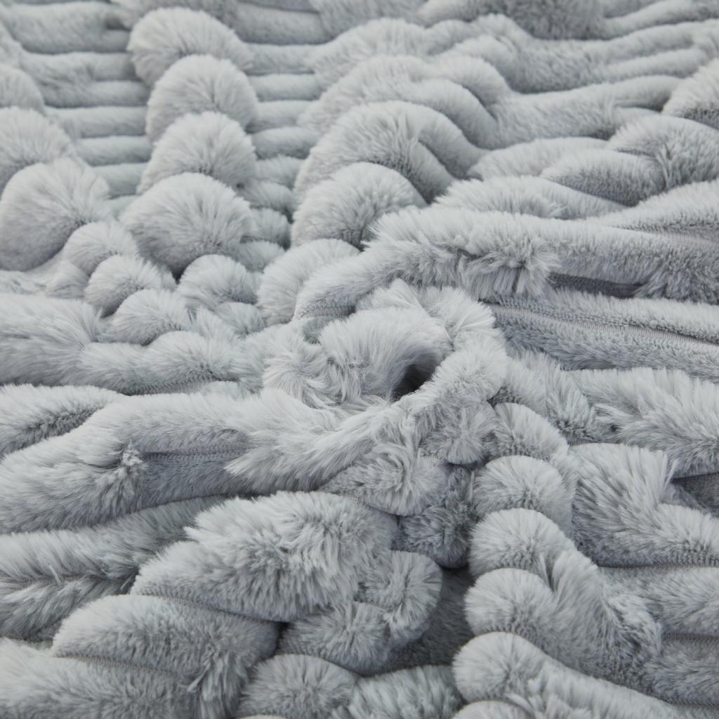 Double Layered Thick Solid Color Warm Blanket