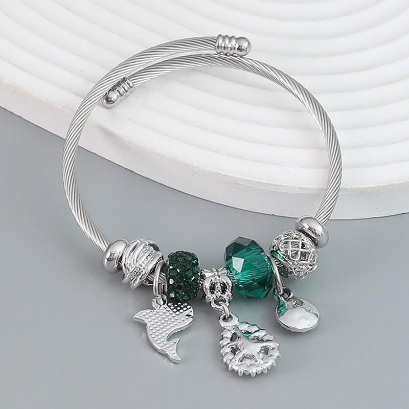 2023 European & American Panjia Dolphin Pendant Adjustable Women's Bracelet