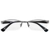 Fujita Optical Reading Glasses for Metal Men, 2.0 Prescription, Frame, Gunmetal, MM-01+2.00