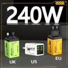 USB A+C 240W Ladegerät Stecker EU/US/UK USB C Ladegerät Handy Ladeadapter für Huawei/Xiaomi/Samsung