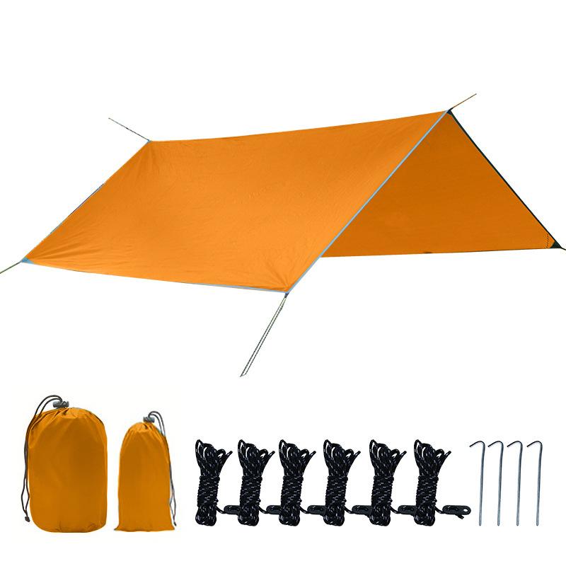 Waterproof Tarp Tent Shade Outdoor Camping Hammock Rain Fly UV Garden Awning Canopy Sunshade Ultralight 300x300cm