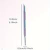 Stainless Steel Double-Headed Nail Pusher Cuticle Remover Exfoliation Prep Tool Clean Dead Skin Circle Bevel Shovel Manicure Tool