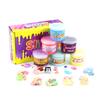 Festive Fluffy Slime Kit, Colored Clay  Crystal Glue with Foam, DIY Craft Supplies for Decompression and Holiday Gift Presents