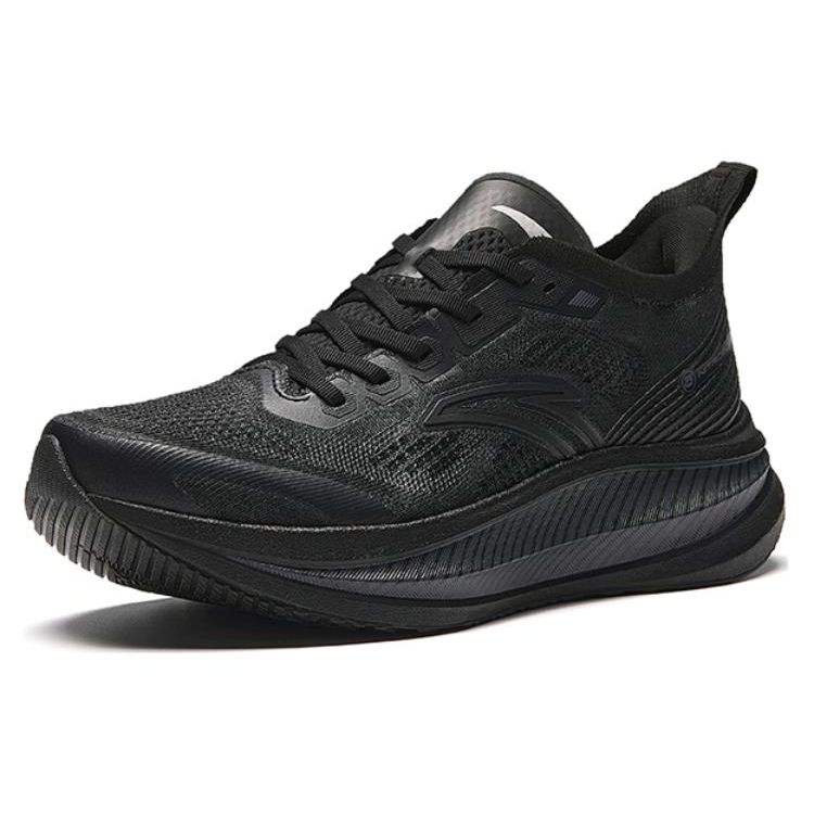 Anta Marathon Cushioning Breathable Non-Slip Low-Top Full-Length Carbon Plate Training Running Shoes Men Sneaker Black 912425588-3