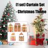 Gingerbreads Patterned Door Decoration Set Washable Polyester Seasonal Party Supplies