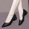 sapatos femininas women classic wine red spring slip on square heel shoes for sexy party lady office work shoes ab665