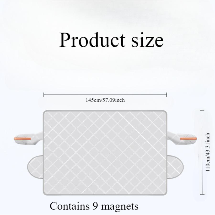 

Large Size Car Windshield Cover Magnet Winter Window Snow Shield Anti Frost Auto Front Window Snow Cover for SUV MPV