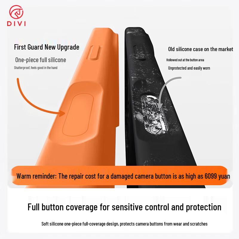 DIVI MagSafe Compatible Liquid Silicone Case for iPhone 17 Pro