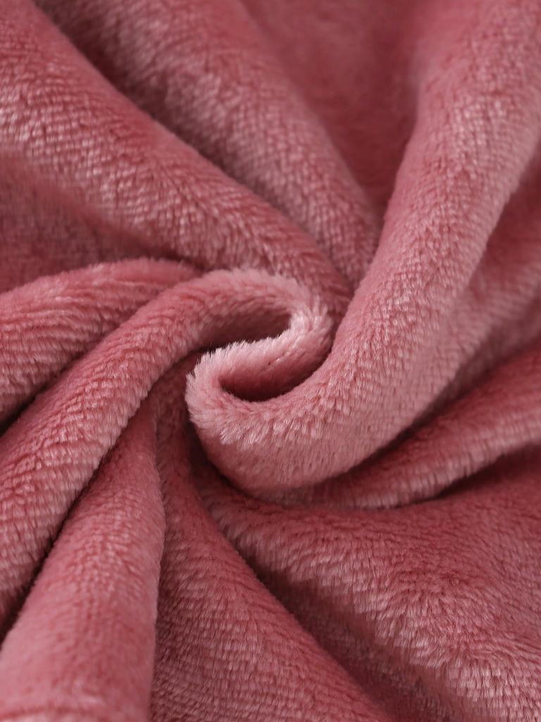 2-teiliges Set für Mädchen, Rosa, bestickte Schleife, Langarm-Oberteil und Hose mit Schleifenmuster, Winter-Flanell-Pyjama-Set, Fee-Feiertags-Nachtwäsche für Kinder