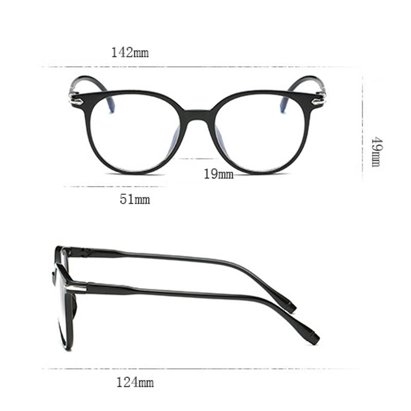 New Round Frame Flat Light Mirror Ultra Light Fashion Retro Glasses Frame Trendy Student Glasses 15959